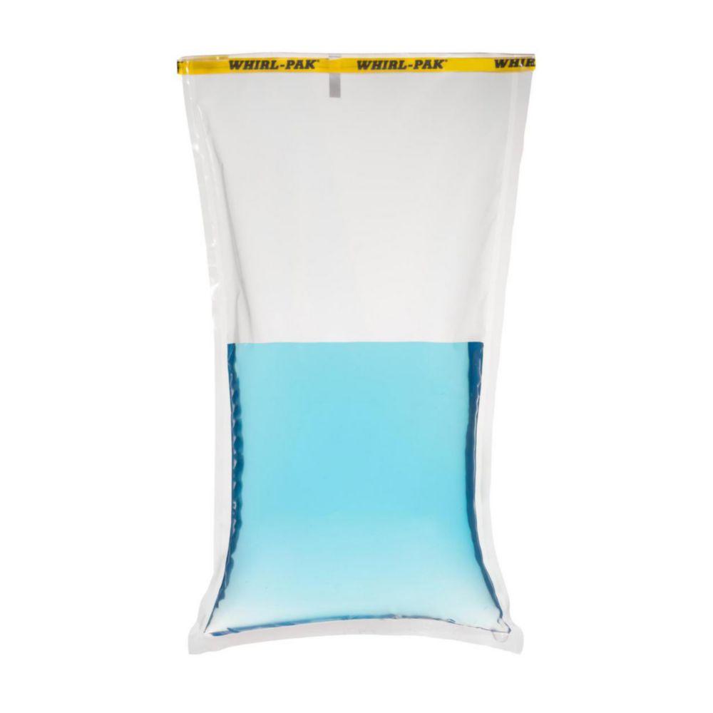 Nasco Whirl-Pak Sample Bags 190x380 mm without Writing Field, PE, Sterile, Capacity 2070 mL, Filling Volume 1380 mL (Pack of 500)