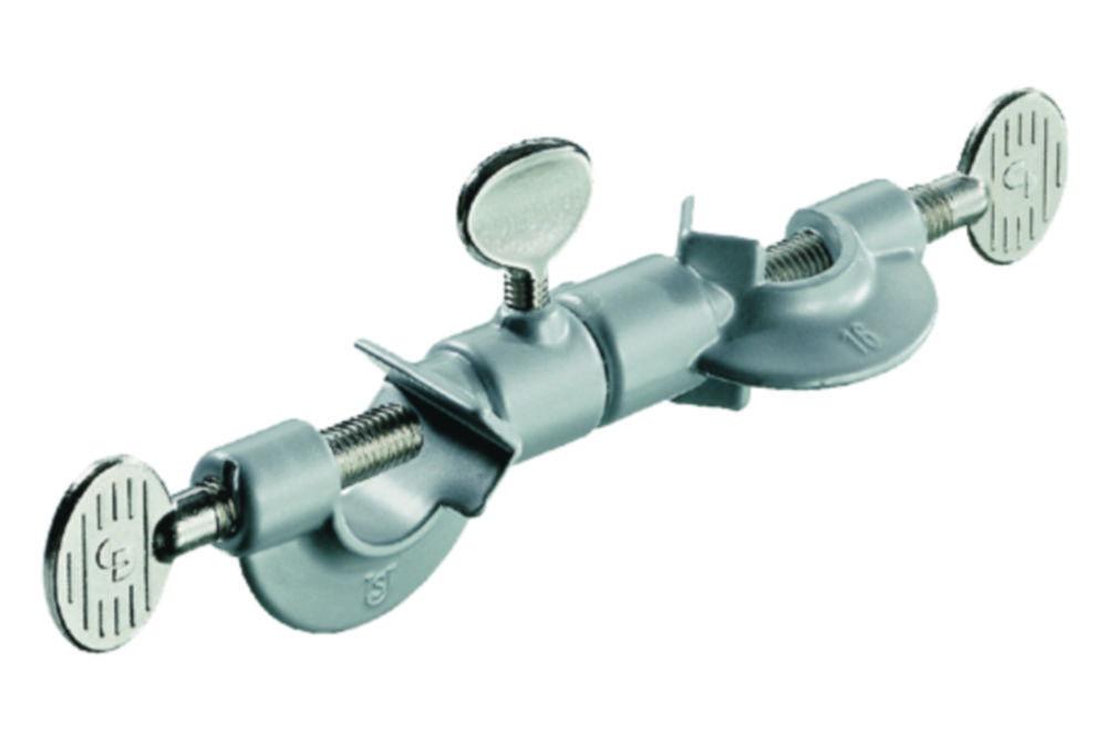 Carl Friedrich Usbeck Double Socket Rotatable for Rods up to 16mm (Zinc Die-Cast, Powder Coated)