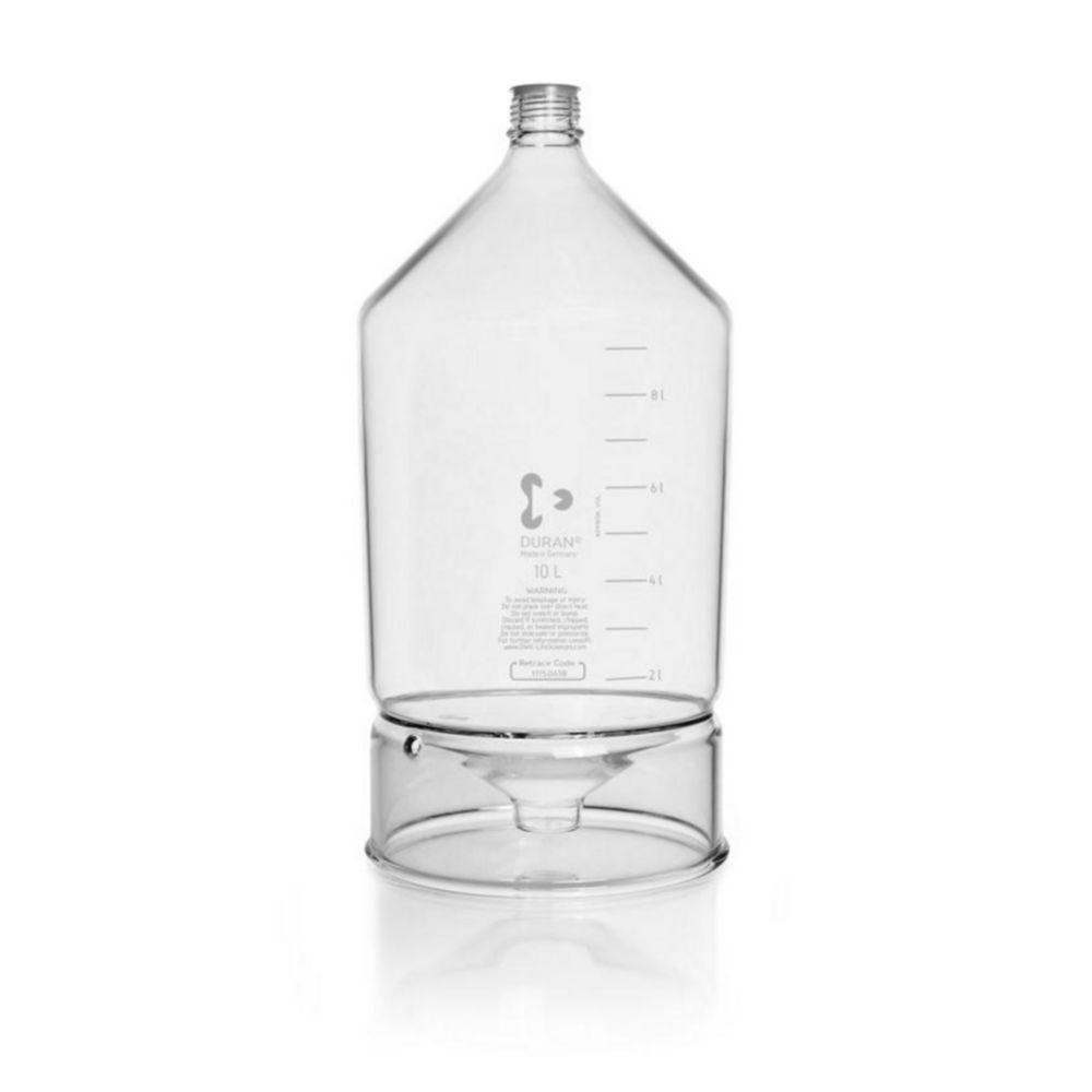 DWK Duran HPLC Reservoir Bottle 10 Liters, Clear, Conical, GL 45