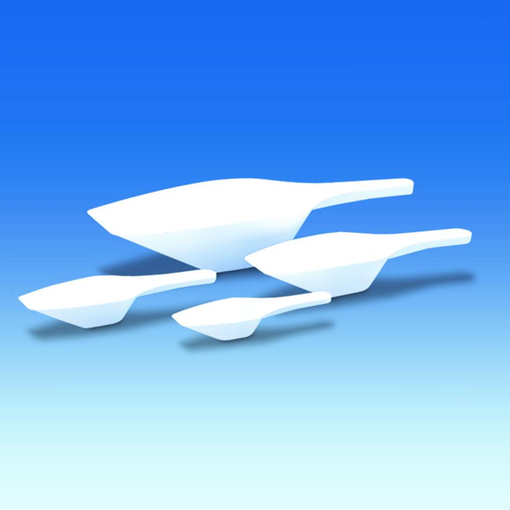 VITLAB Measuring Scoops 50 ml, PP White, 160 mm Length, Pack of 12