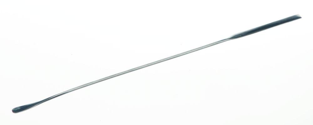 BOCHEM Double Spatula 210 mm, 18/10 Steel Type 2 Micro, Spoon 10 x 5 mm, Spoon-Shaped on One Side