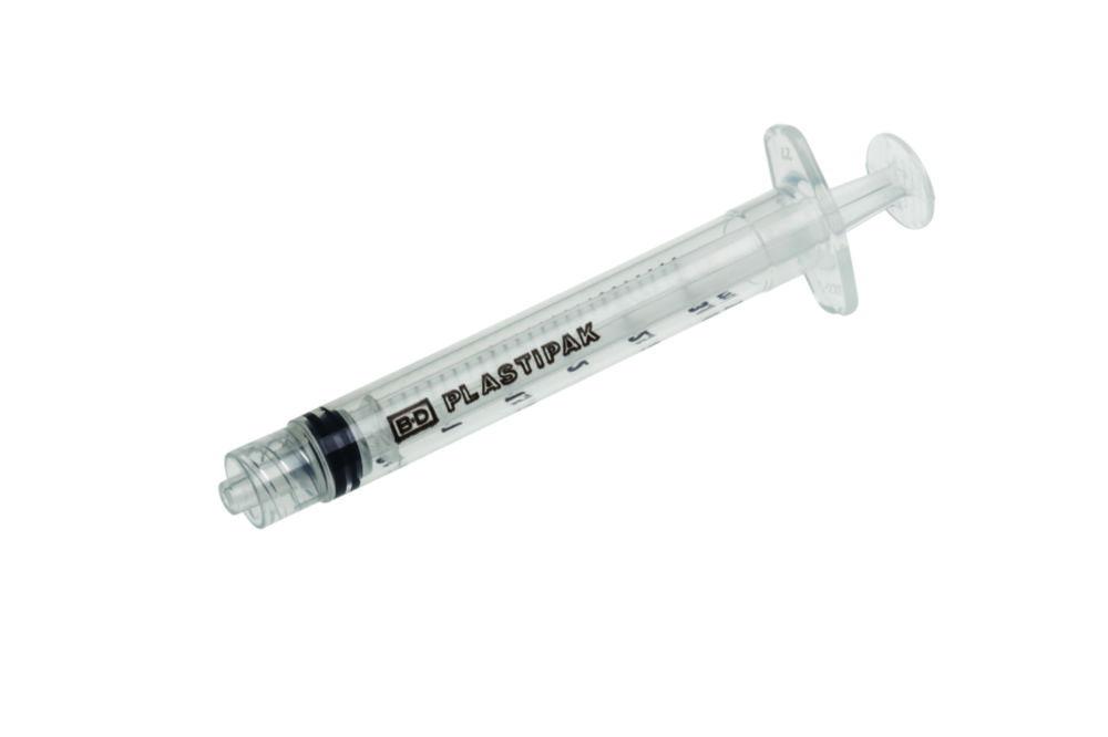Becton Dickinson Plastipak Disposable Syringes 3 ml PP, with Luer-Lok Nozzle, with Two-Piece Plunger, Concentric, Sterile, Pack of 200