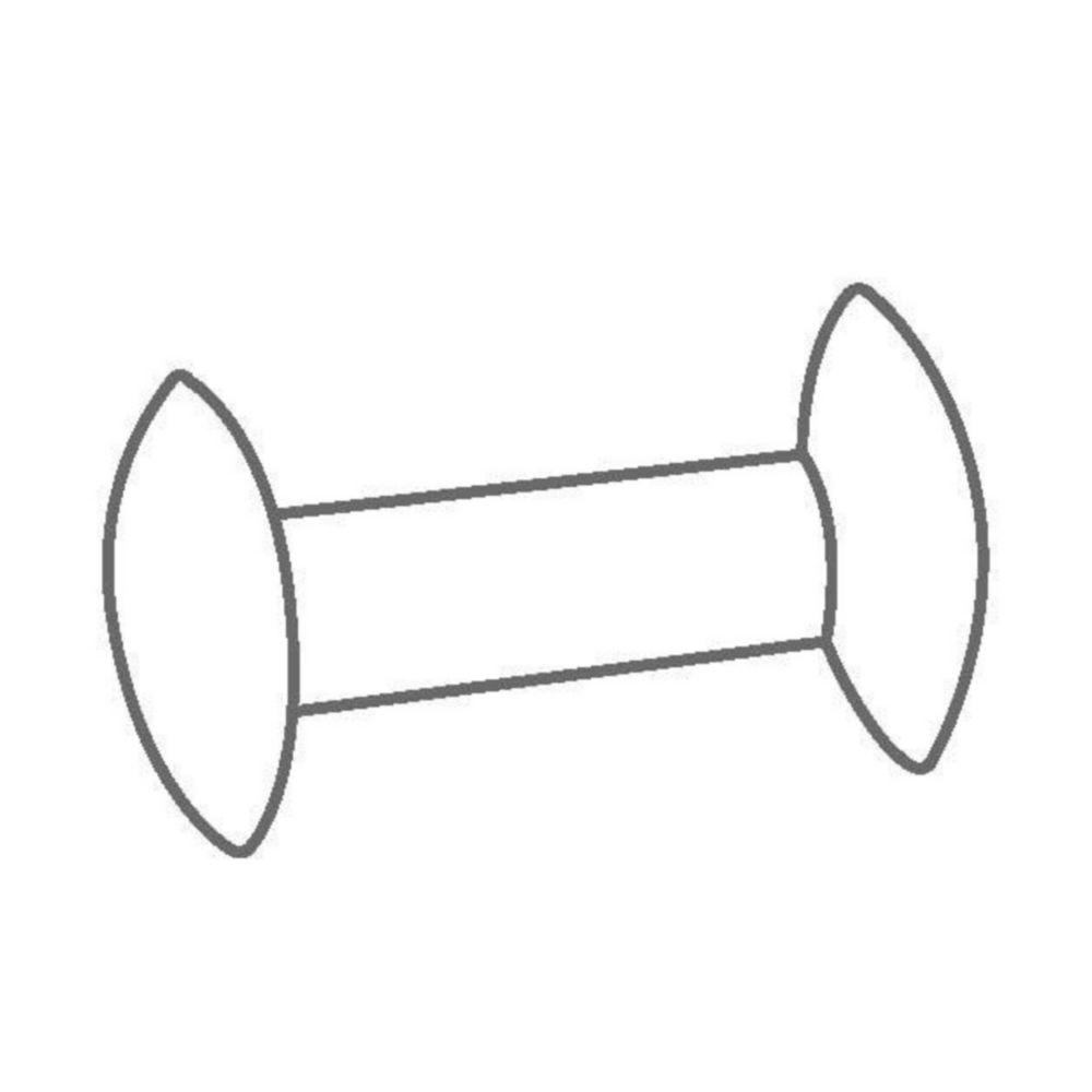 IKA Magnetic Stirring Bars IKAFLON 37 Bone Bone, 37x8x20 mm, PTFE Coated, Pack of 5