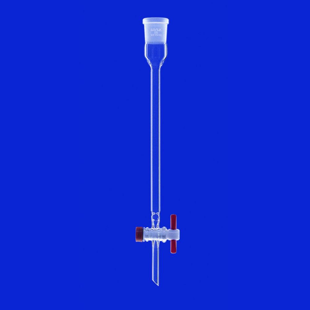 Lenz-Laborglas Chromatographic Columns with Indentations and PTFE Stopcock Length 400 mm DMM 20