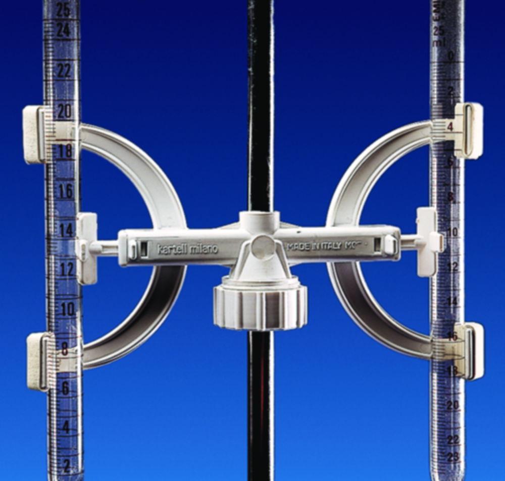 Kartell Burette Clamp for 2 Clamps PP for Rods 8-14 mm Diameter