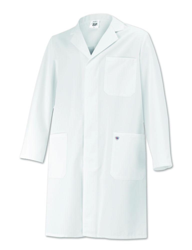 Bierbaum-Proenen BP Med & Care Unisex Coat Size 3XLn White, 100% Cotton