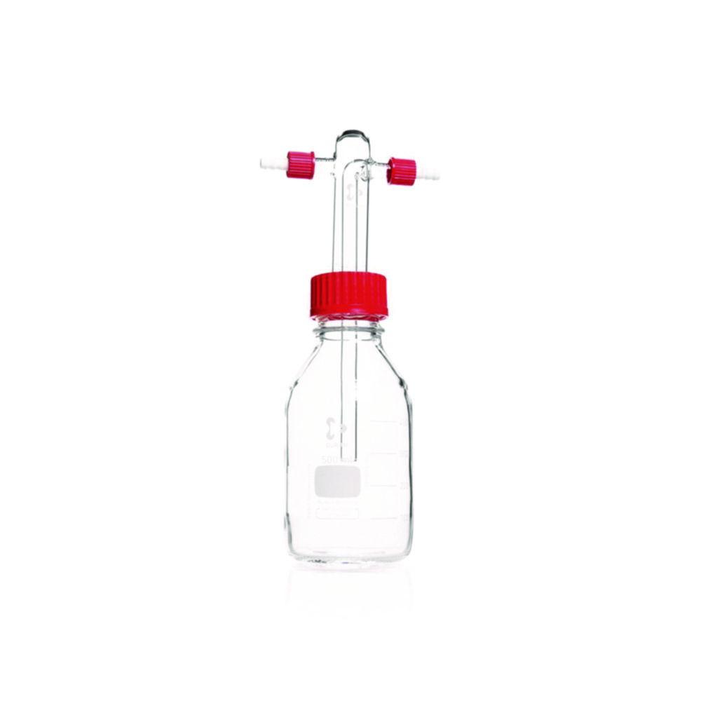 DWK Duran Gas Washing Bottle, Drechsel, Without Fritted Disk