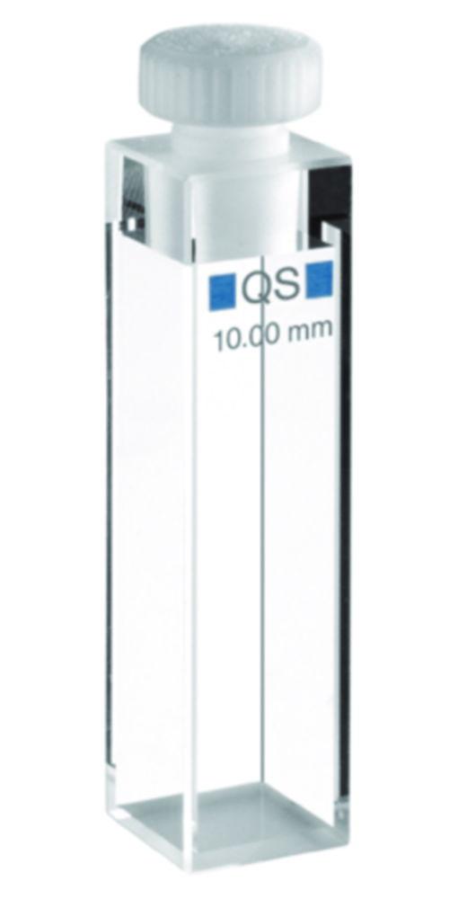 Hellma Macro Cuvette 111 QS, 10x10 mm, Quartz Glass, Suprasil, 3500 µL with PTFE Stopper