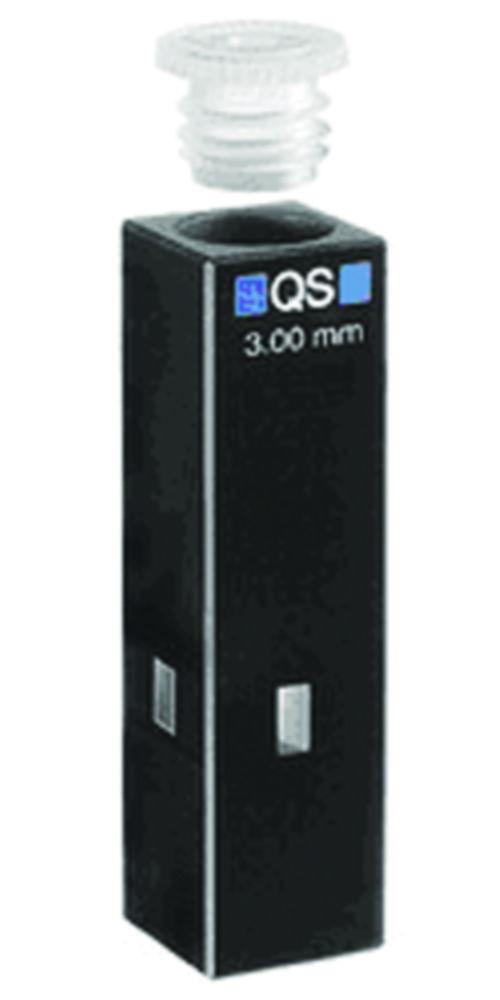 Hellma Ultra-Micro Cuvette 1.5 x 1.5 mm, 15 mm CH, Quartz Glass SUPRASIL with PE-Stopper 011.103