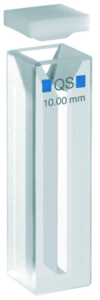 Hellma Micro Cuvette 104.002 QS, 10mm Thickness, Quartz Glass, 700 µL with PTFE Cover