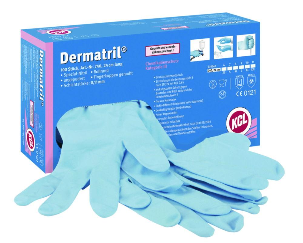 Honeywell KCL Dermatril 740 Disposable Gloves – Size 7, Pack of 100