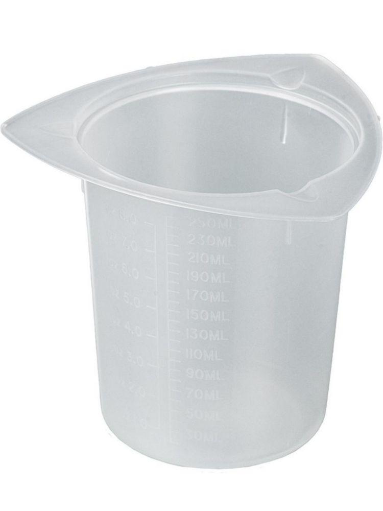 Bürkle Universal Measuring Beaker with Drain Lips, PP, Contents 250ml, Graduation 10ml