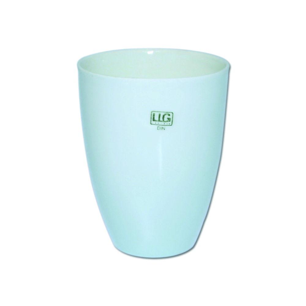 LLG Porcelain Crucible 3/30 DIN 15 ml, 30 mm Diameter, Tall Form, Glazed​

