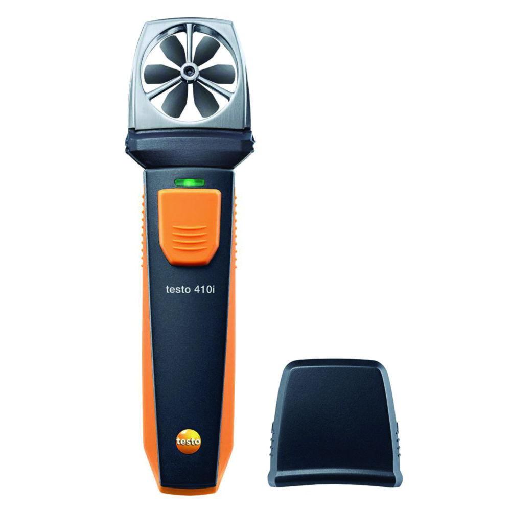 Testo Wings Rad Anemometer Testo 410i With Smartphone Operation, Black/Orange, -20 Bis +60 °C, 154 x 43 x 21 mm