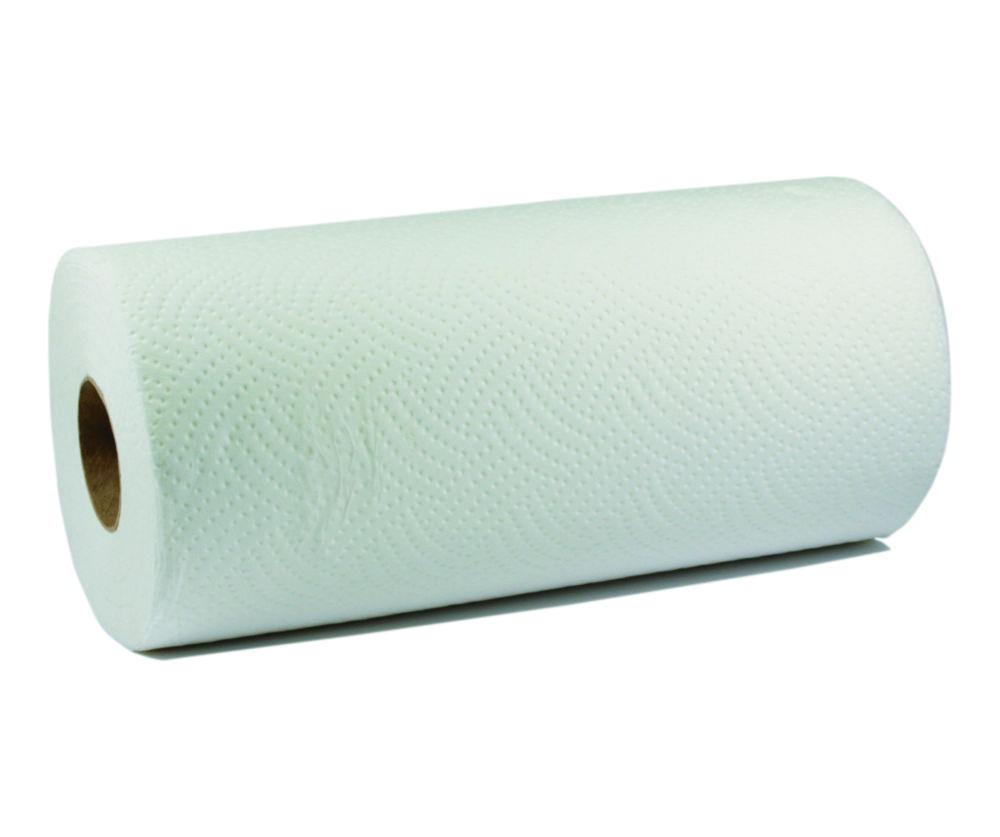 LLG Wipe 22 x 26 cm, White, 3-Ply, Cellulose, Roll of 102 Sheets, Pack of 2 Rolls