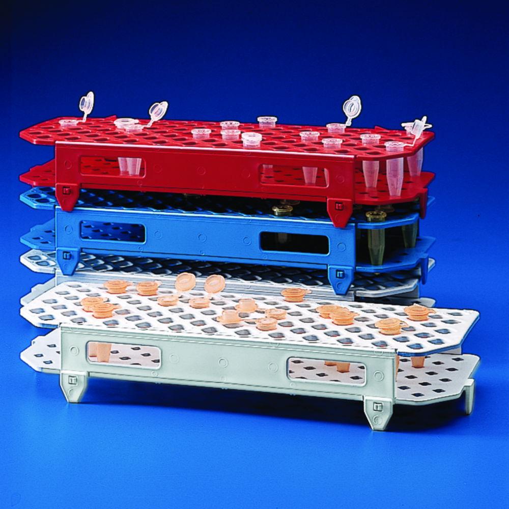 Kartell Tube Rack for 100 Tubes PP 1095 x 263 x 45 mm, Red