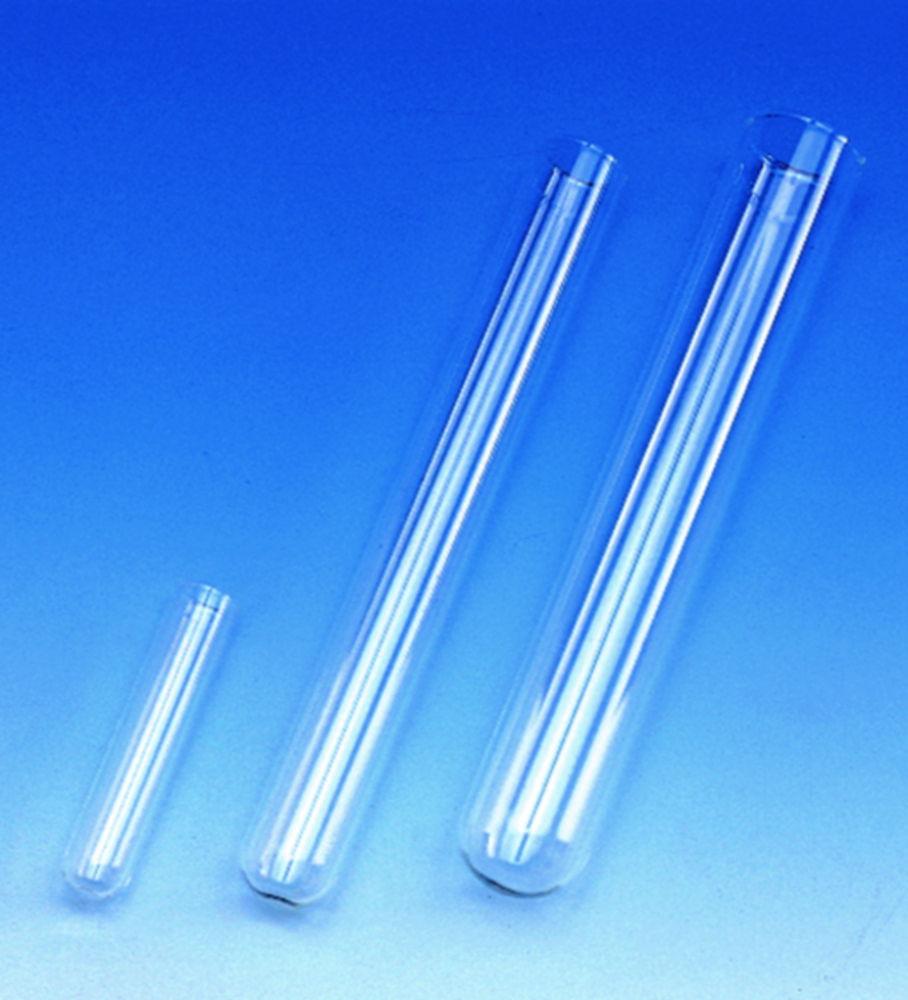 LLG Test Tubes 100 × 12 mm Soda-Lime Glass with Beaded Rim