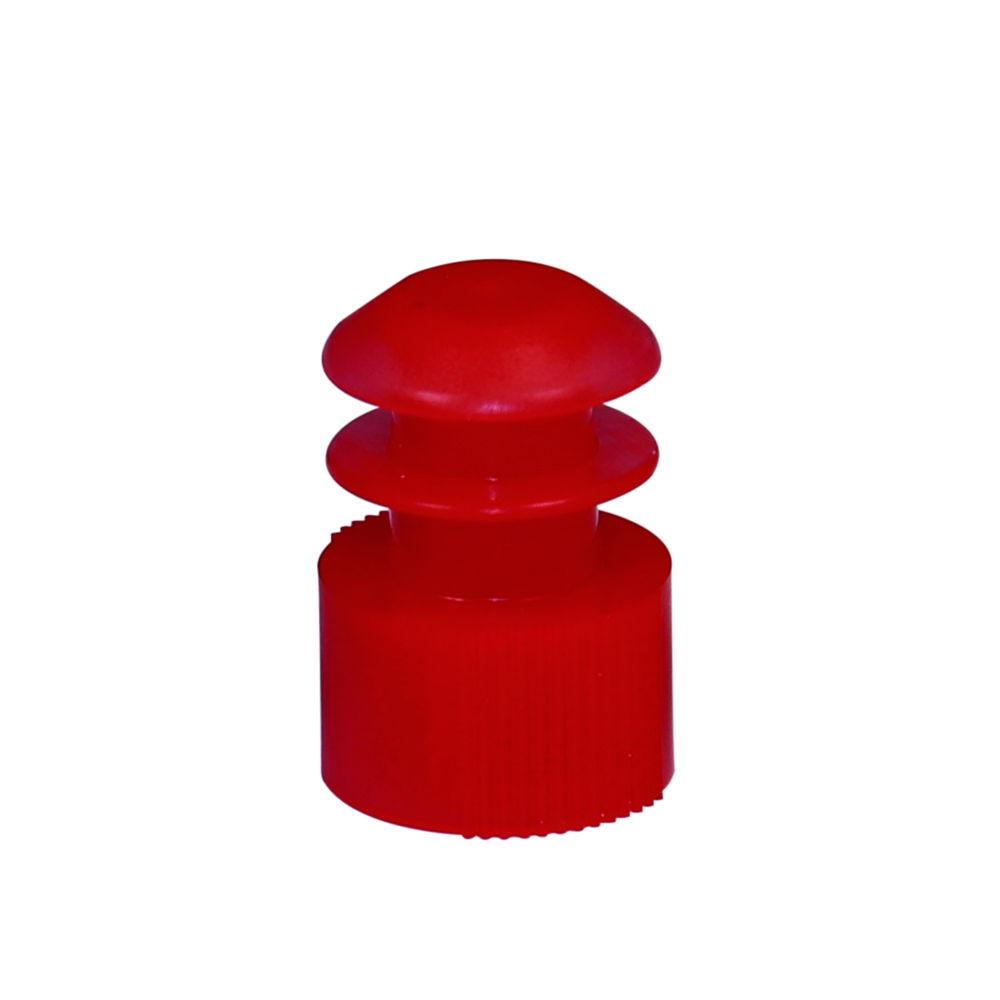 Fins stoppers, red 12 mm, LDPE, pack of 1000