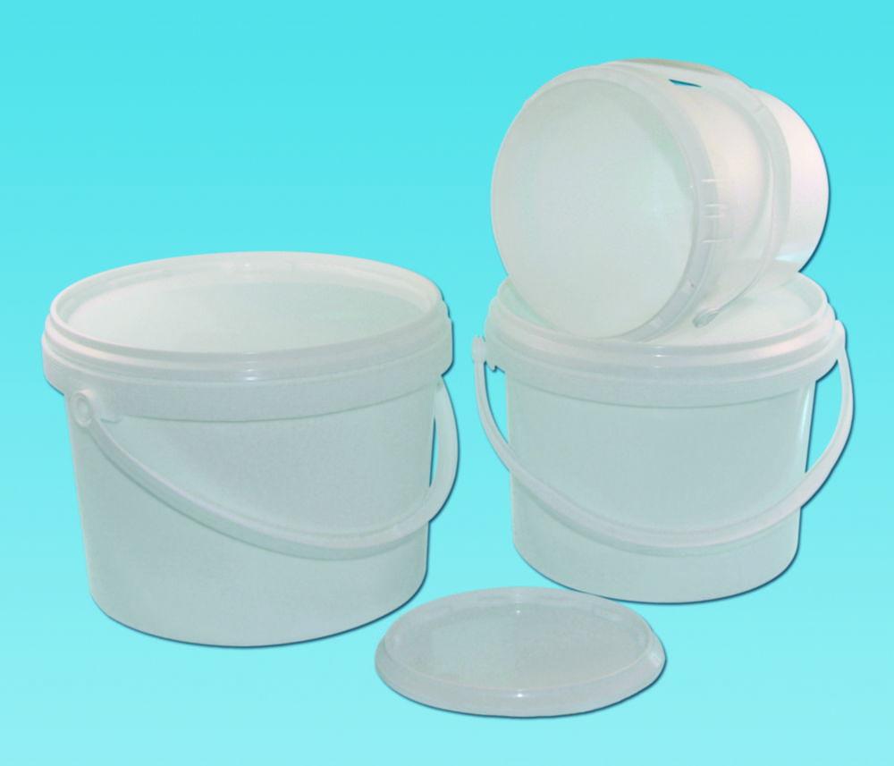 LLG Packing Buckets 1 L PP with Lid and First Removal Seal
