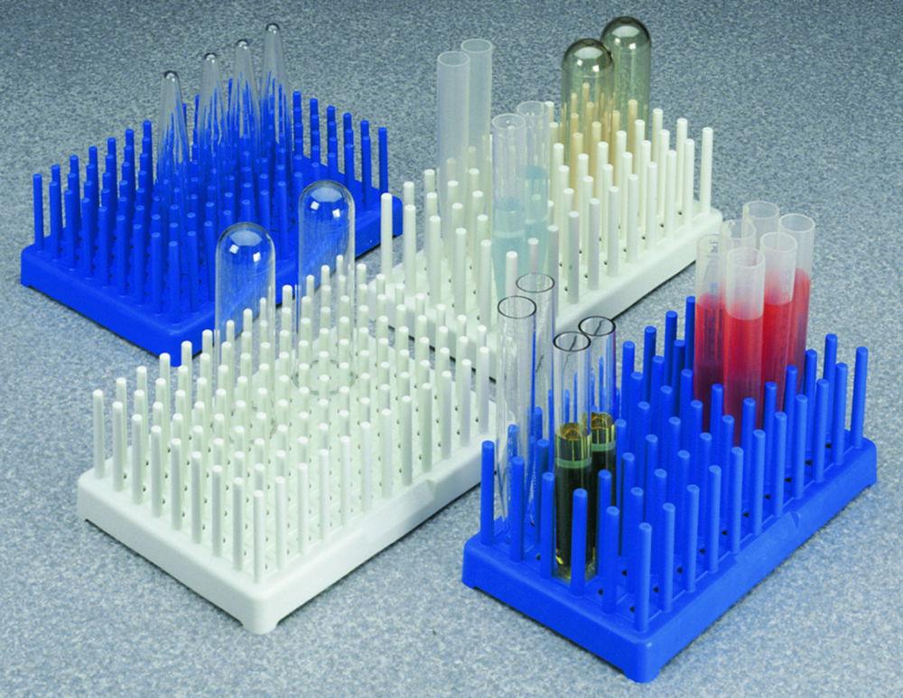 Thermo Nalgene Test Tube Draining Rack, Blue, Polypropylene, Suitable for 10–13 mm Ø Tubes​