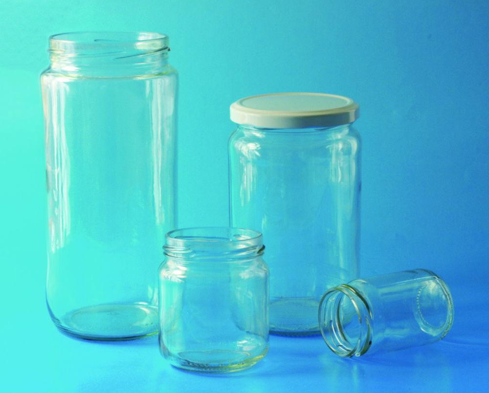 LLG Wide Neck Jar 720mL with Twist-Off Thread Opening 82mm, Pack of 12