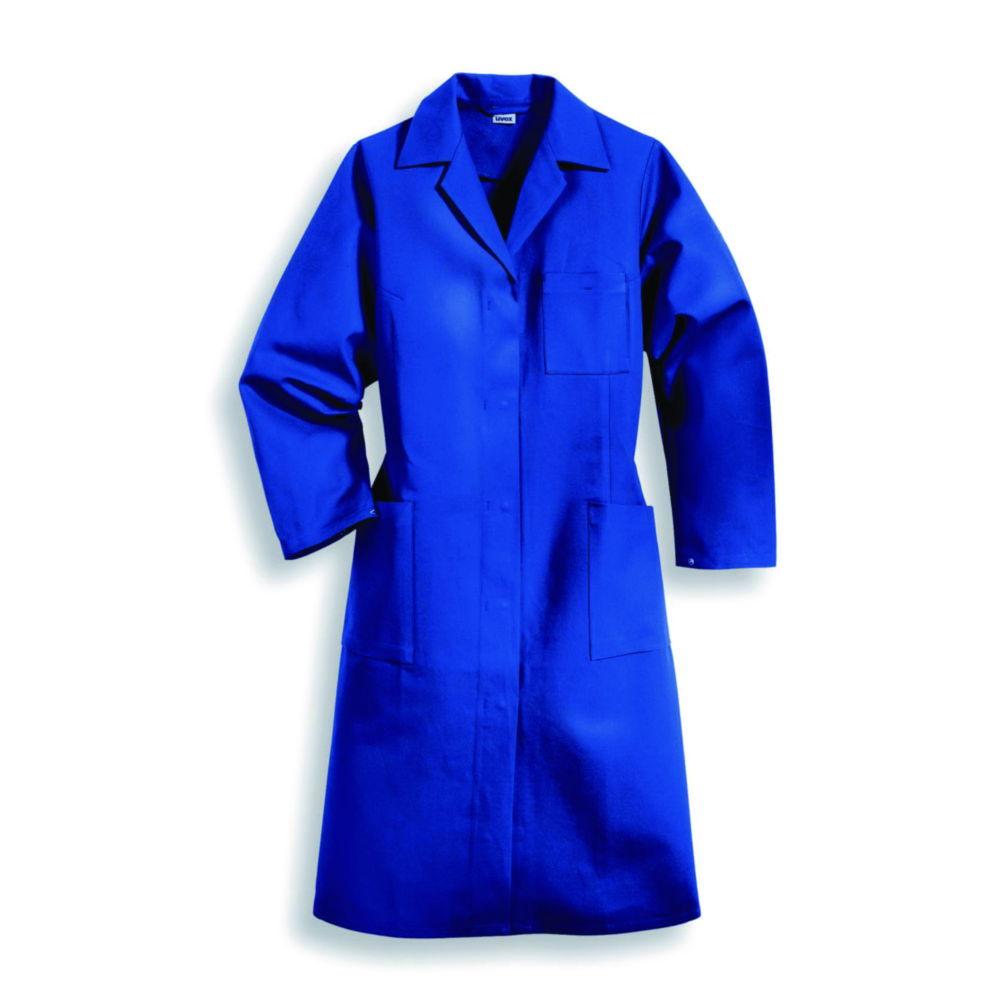 Uvex Ladies Laboratory Coat, Size 48, Corn Blue, 1/1 Arm, 100% Cotton, Type 81109

