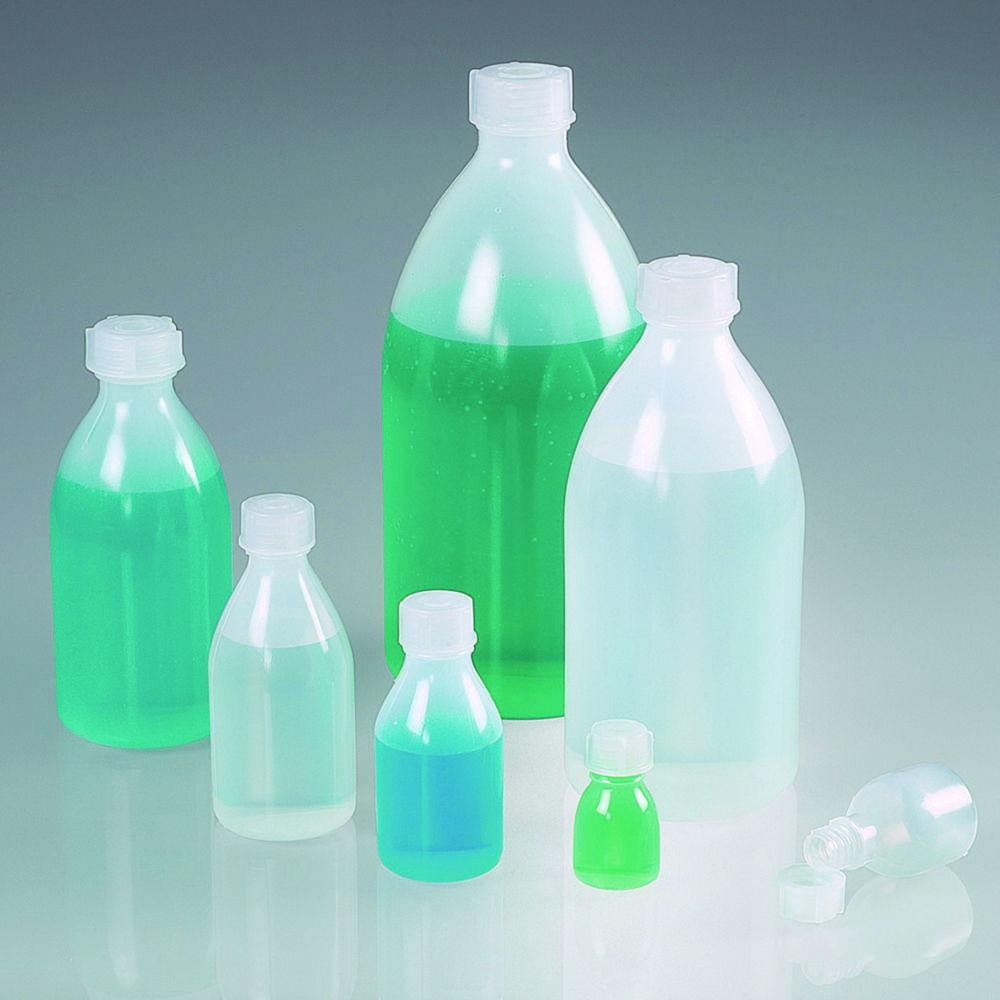 Bürkle Bio-Narrow Neck Bottles 1000 ml Green LDPE, m.V., LaboPlast, Pack of 5