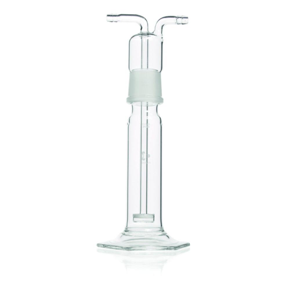 DWK Duran Gas Washing Bottle, 100ml, Duran with Insert & Filter Plate (Porosity 1)