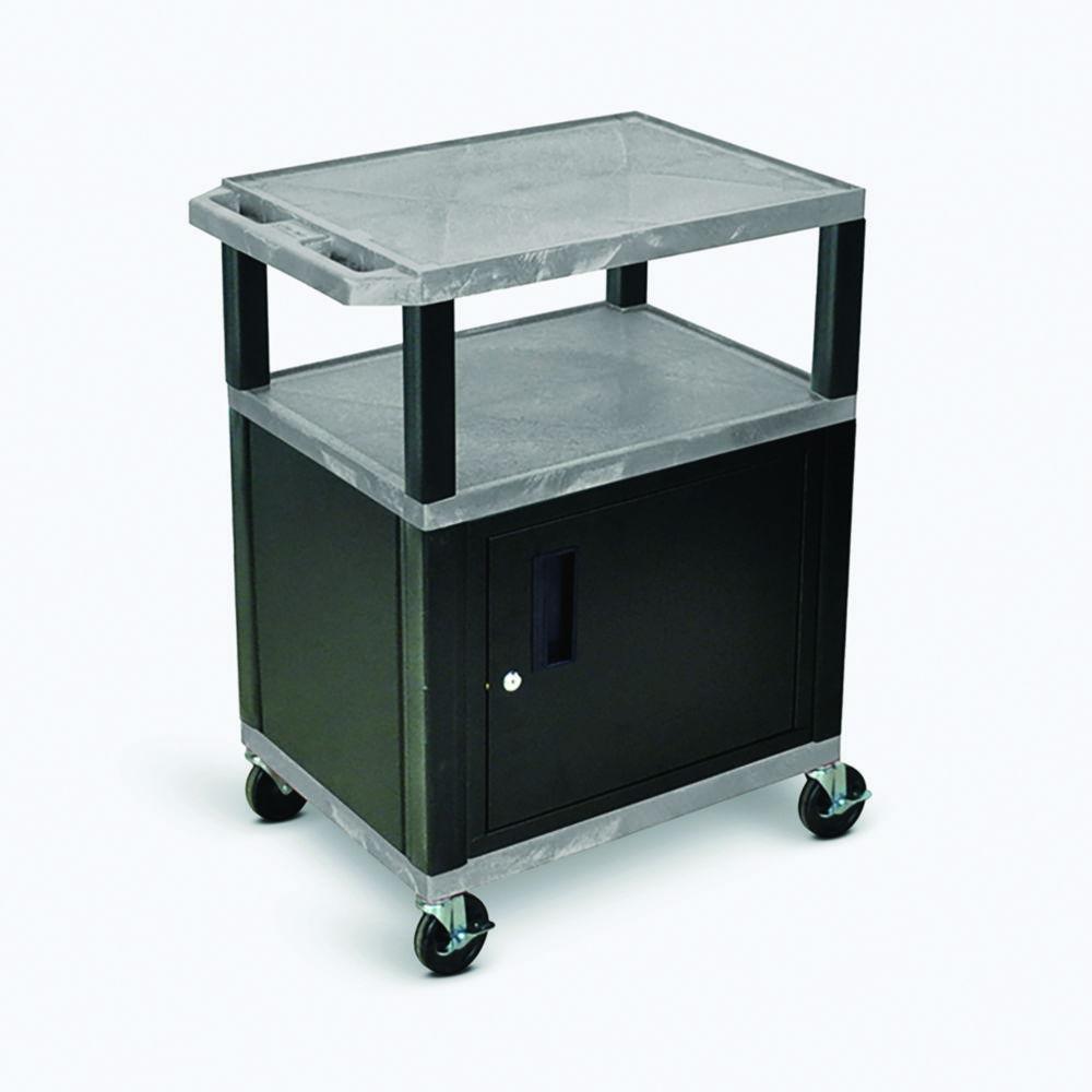 Langkavel Laboratory Trolley WTLK 42 C, Blue 46x61x106 cm, 3 Trays including Black Cabinet