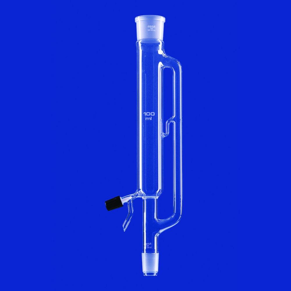 Lenz-Laborglas Extractor Head for Light Solvents, Extractor 250 ml, Condenser NS 45/40

