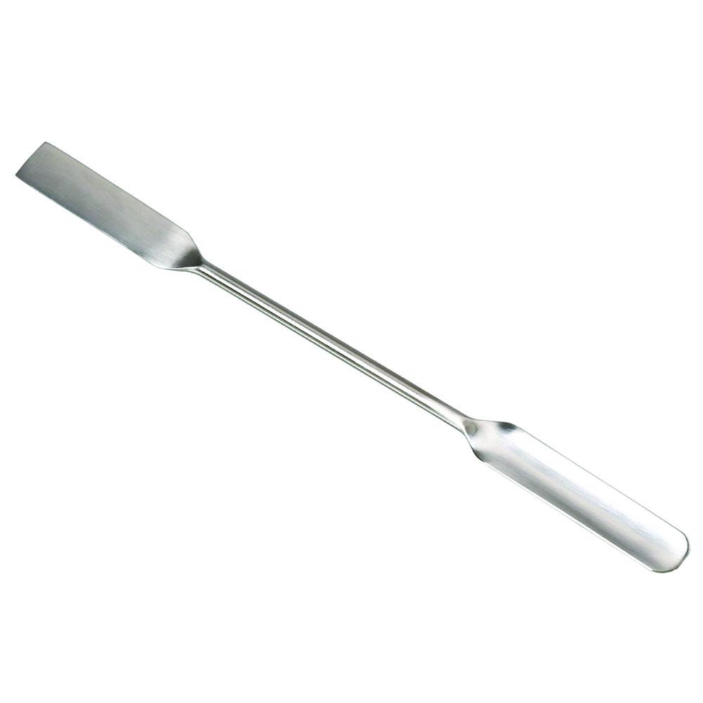 Powder spatula square/half-shell, AISI 304, 150 mm