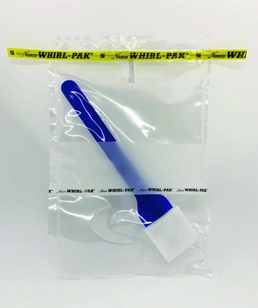 Whirl-Pak® Dry PolyProbe® sample bags 150x230 mm with writing field, PE, with sponge spatula, sterile, capacety 710 ml, pack of 100