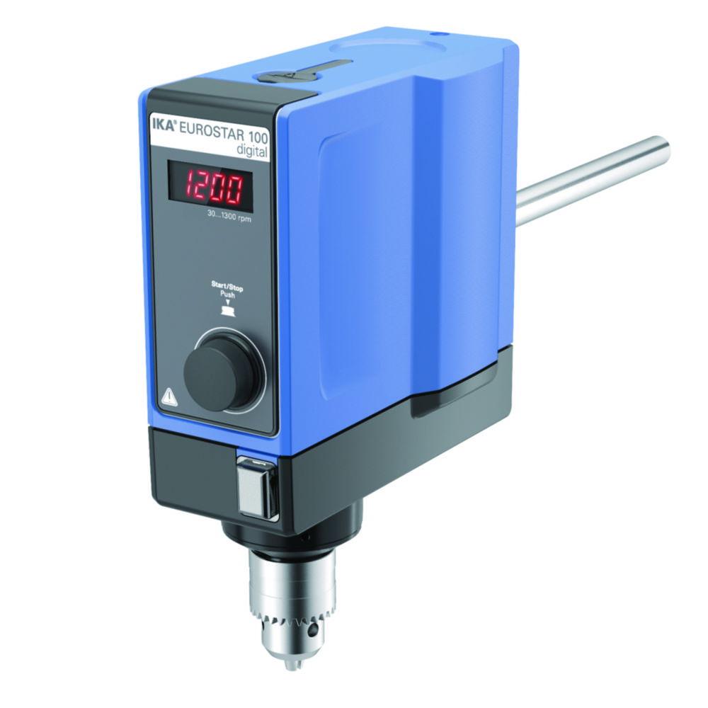 IKA Overhead Stirrer EUROSTAR 100 Digital S 2 0/30 - 1.300 min-1, without Accessories with UK Plug