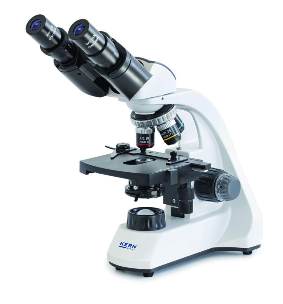 Kern Compound Microscope OBT 104 Binocular, Achromat 4/10/40 WF10x18; 1W LED

