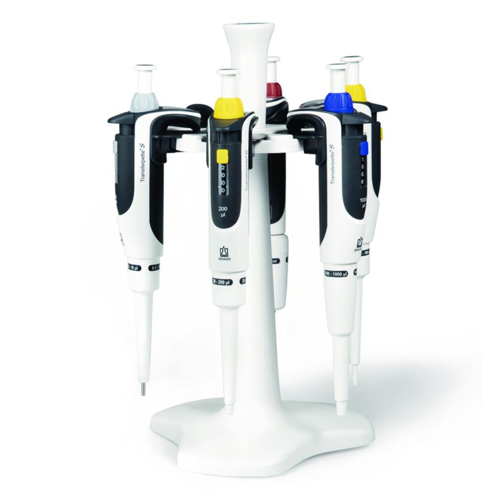 BRAND Transferpette S Starter-Kit Micro: 3x Pipettes (0.1–2.5 µL, 0.5–10 µL, 10–100 µL), 3 Shelf Mounts

