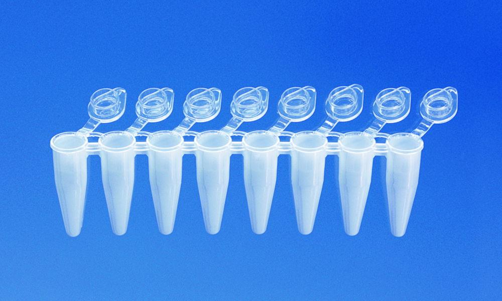 BRAND PCR Tubes 0.15 mL White Attached Transparent Single Cap Low Profile PP (Pack of 120)


