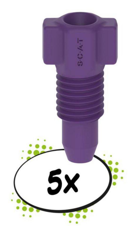 PE fitting, 2.3 mm OD, purple