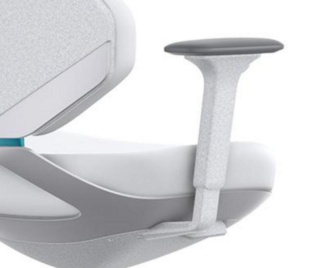 4D-armrests, silver grey for Cleanroom Lab Chair Texon