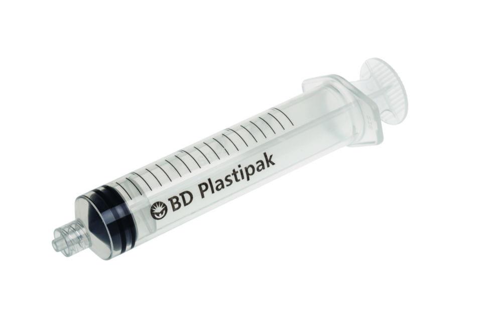 Becton Dickinson Plastipak Disposable Syringes 20 ml PP, with Luer-Lok Nozzle, with Two-Piece Plunger, Concentric, Sterile, Pack of 120