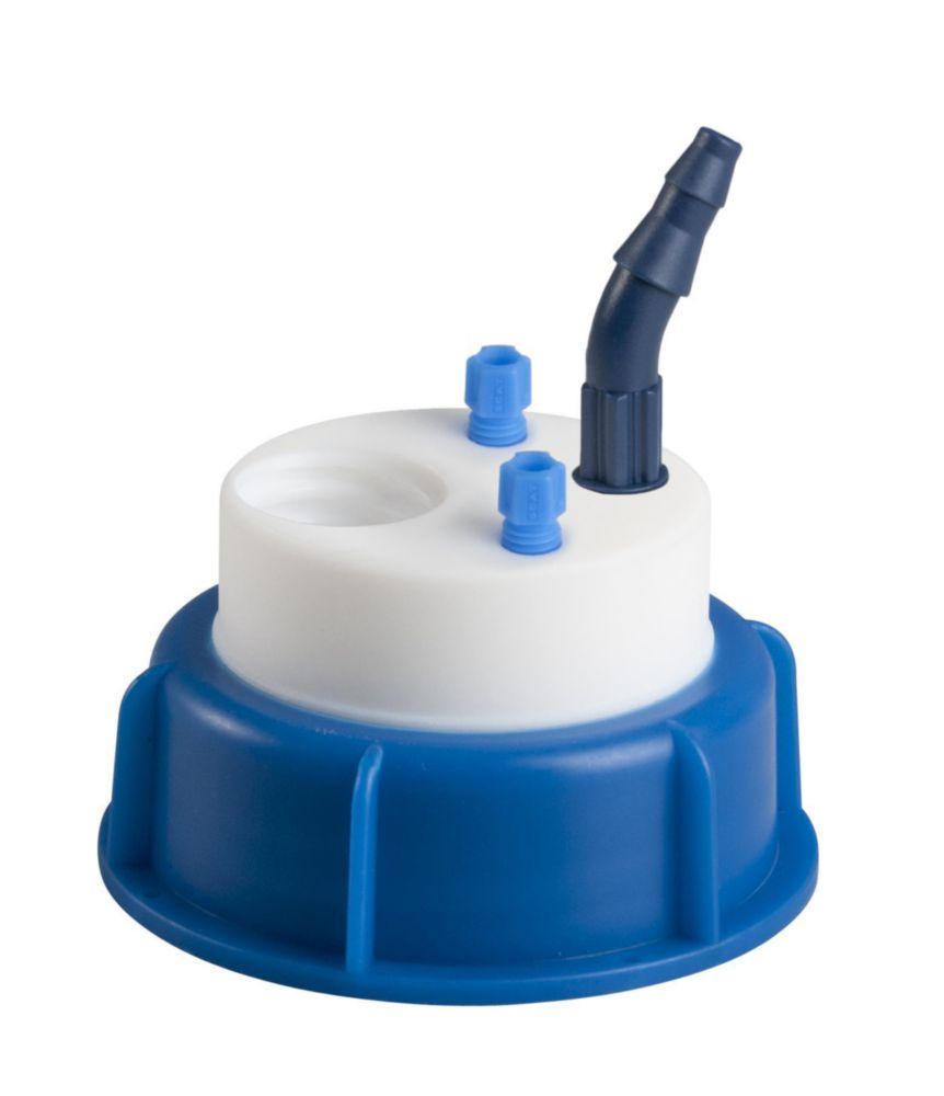 SCAT SafetyWasteCap for Room Saving Can – 2x PTFE Fittings 2.3/3.2 mm OD, 1x PTFE Fitting 6.4 mm ID (Leak-Proof)