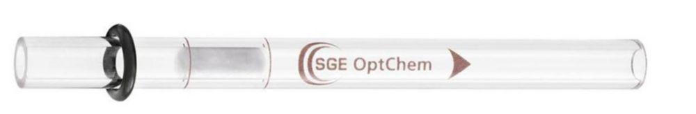 Trajan Scientific SGE OptChem™ Straight Inlet Liner with Quartz Wool and Pre-fitted O-ring, 4 mm ID, 78.5 mm Length, Pack of 5