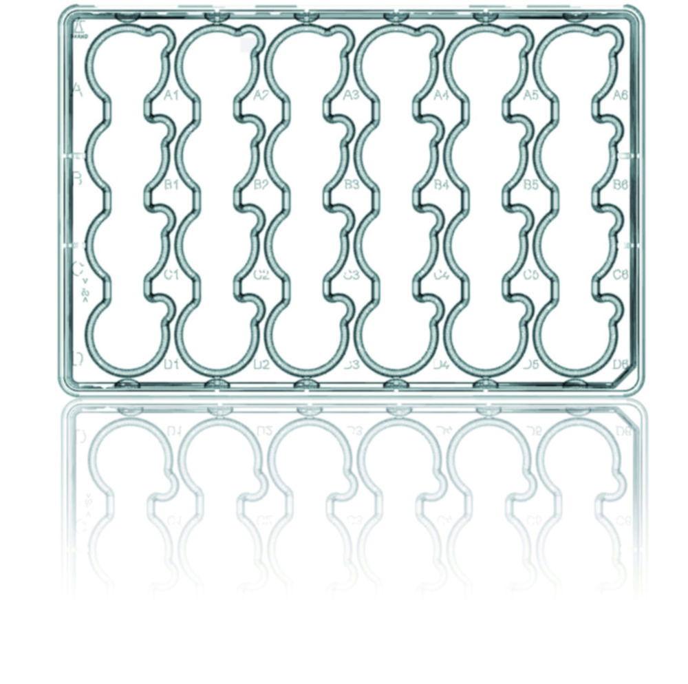 BRAND Plate 6-Well BRANDplates PS, pureGrade S Surface, with Lid, Single Packed, Pack of 10