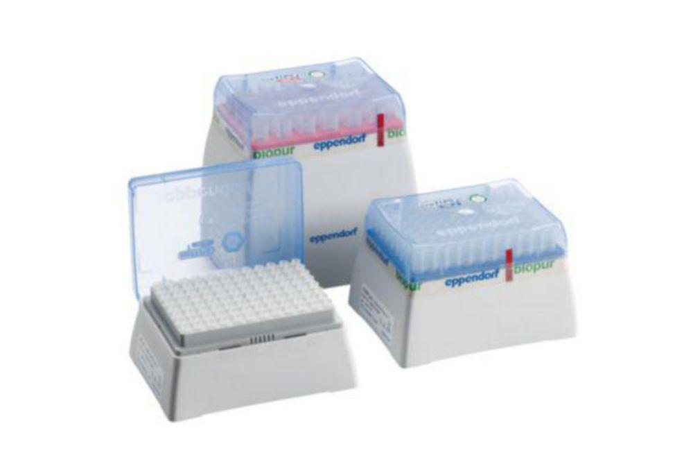 Eppendorf epT.I.P.S. Racks BioPur, 0.1-5mL, 120mm, Purple, Colourless Tips, Pack of 120 (5 Racks x 24 Tips)