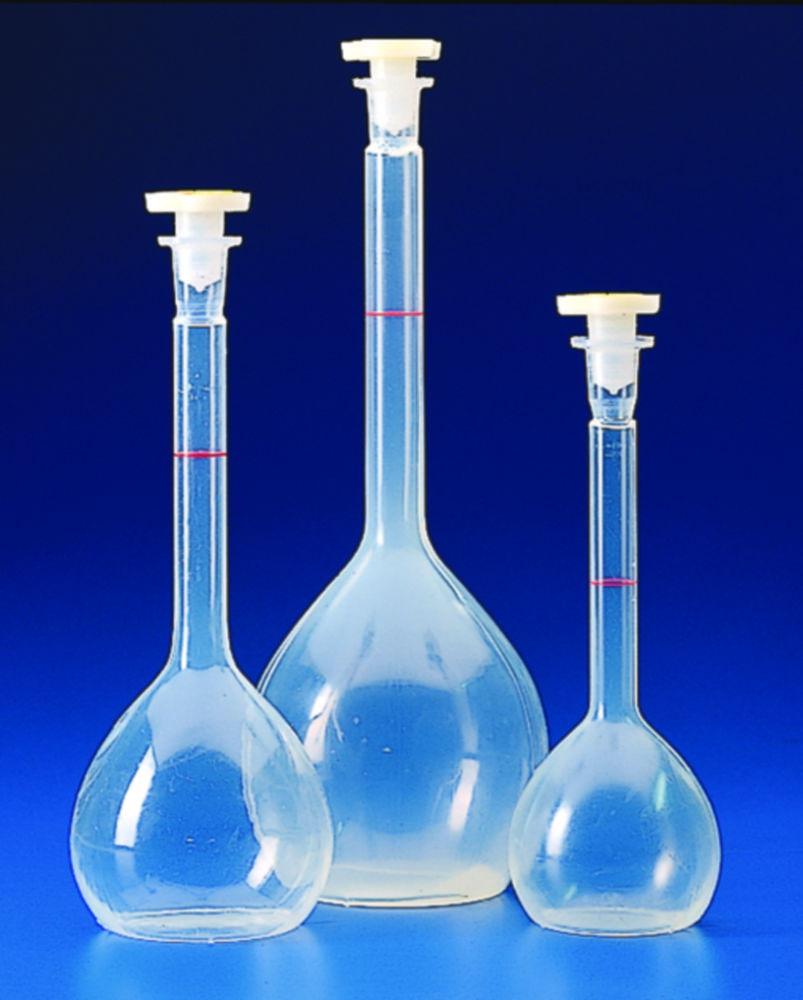 Kartell Volumetric Flask, 1000 ml, NS 19/26, PMPTPX, Autoclavable with Stopper
