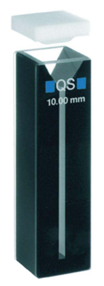Hellma Micro-cuvette 104.002B-QS, 10mm thickness quartz glass SUPRASIL, 700 µl with cover of PTFE