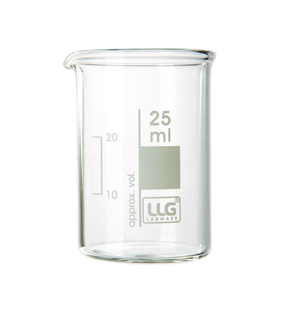 LLG-Beaker, boro 3.3, low form, 600 ml pack of 10