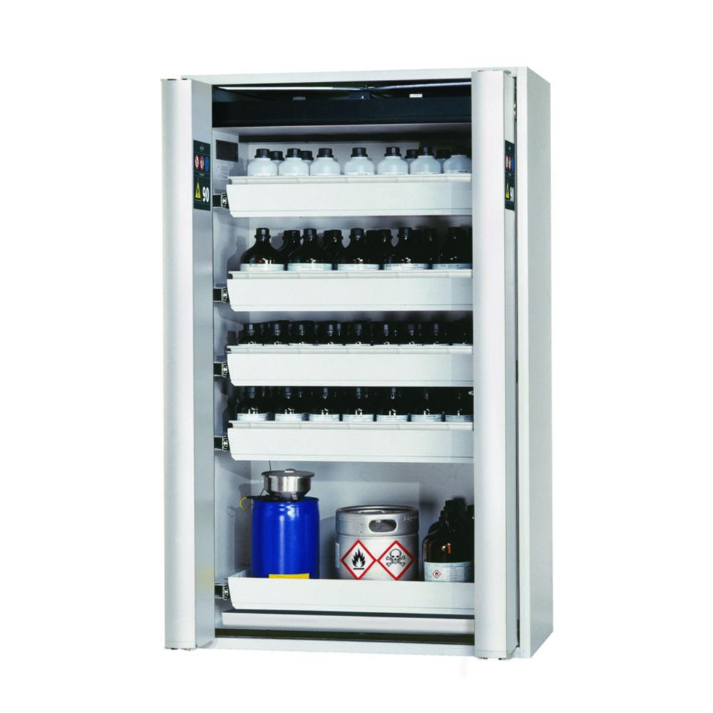 Asecos Safety Cabinet S-PHOENIX Vol.2-90 FDAC 1200 x 615 x 1968 mm, including 5 Drawers, RAL 7035