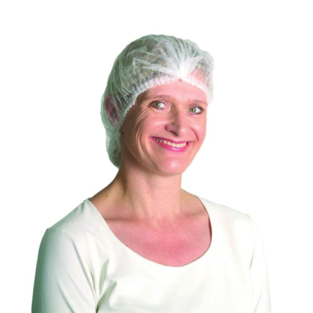 Unigloves Clip Hood – White Non-Woven PP, 55 cm Diameter, Gathered (Pack of 1000)​