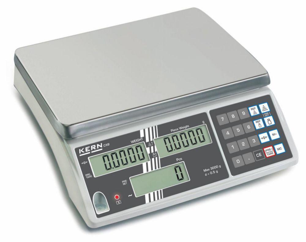 Kern Counting Balance CXB 15K5NM, 15 kg / 5 g, Calibratable, Weighing Plate 300x225 mm