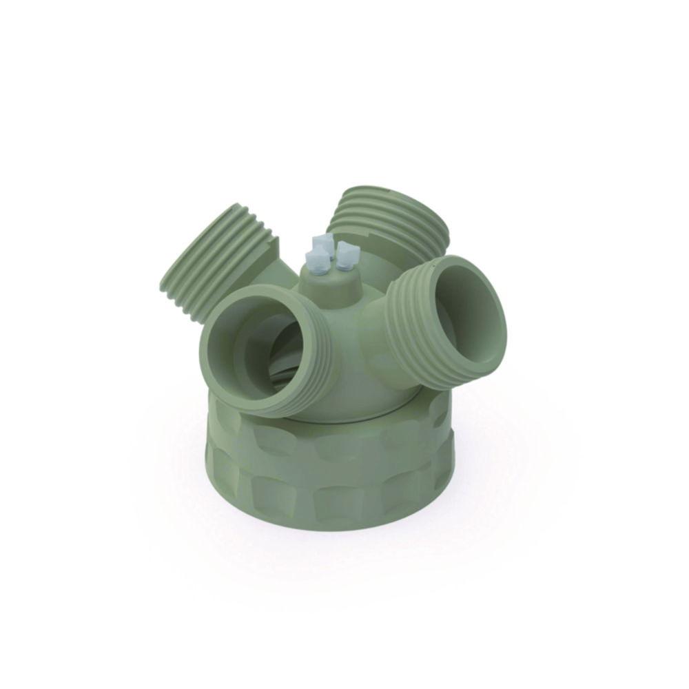 Bohlender b.safe Distributor for flushing bottles PP, GLS80, 4x GL45, 3x UNF